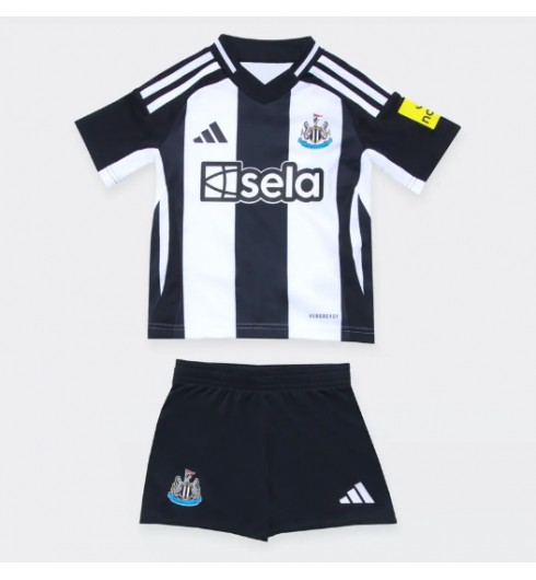 Billiga Newcastle United Hemmatröja Barn 2024-25 Svart Vit Fotbollströja Kit