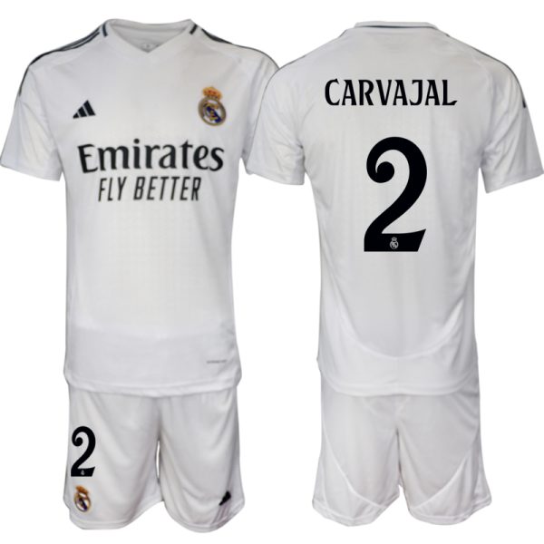 Billiga Fotbollströjor Real Madrid Hemmatröja 2024/25 tröja set Daniel Carvajal 2