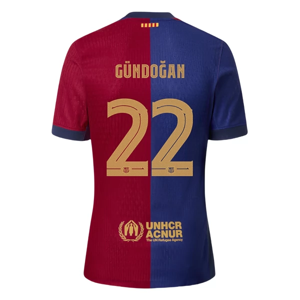 FC Barcelona Fotbollströja 2024-25 Hemma tröja med eget namn Ilkay Gundogan 22