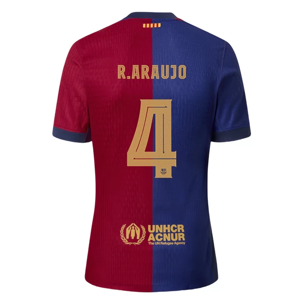 Matchtröjor Fotboll FC Barcelona Hemma 2024-25 för Män Ronald Araujo 4