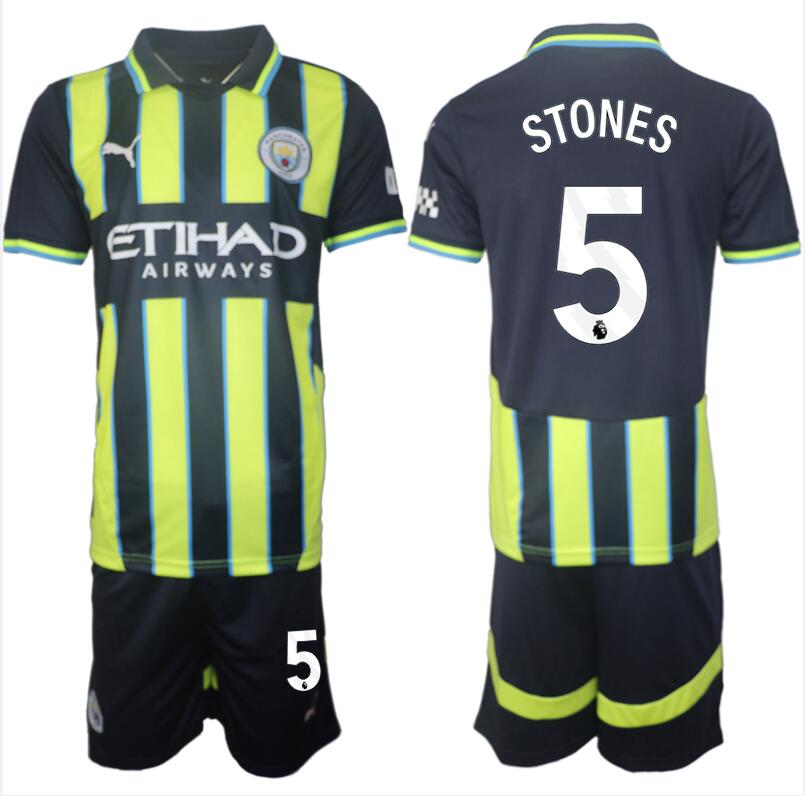 beställa fotbollströjor Manchester City Matchtröja Borta 2024-2025 John Stones 5