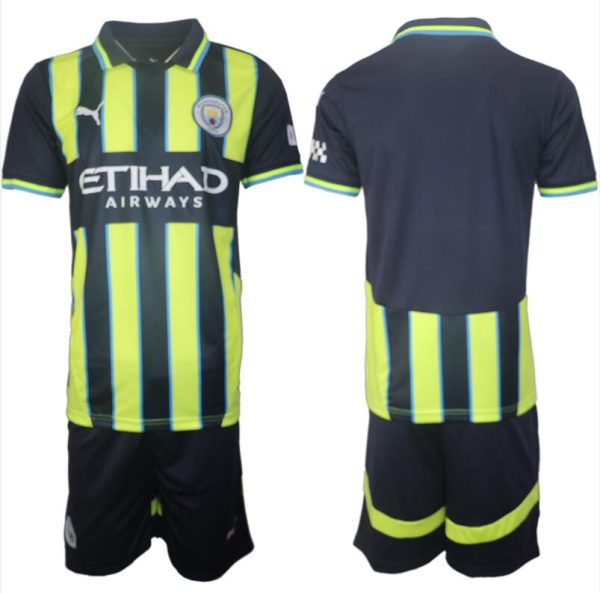 Billiga Fotbollströjor Manchester City Matchtröja Borta 2024-2025 tröja set