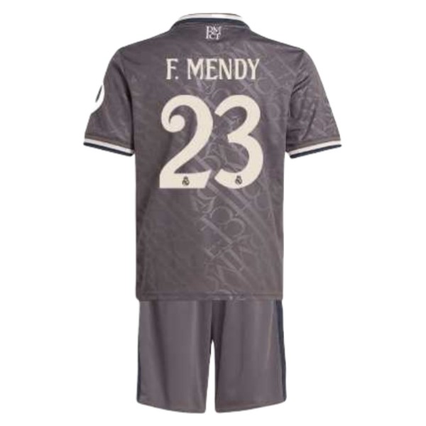 Fotbollsset Barn Real Madrid Tredje Tröja 2024/25 Ferland Mendy 23