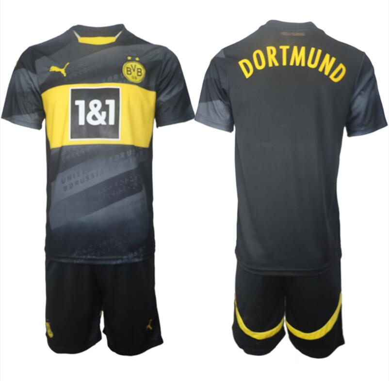 Fotbollsset BVB Borussia Dortmund Matchtröja Borta 2024-25 Kläder Herr Kortärmad