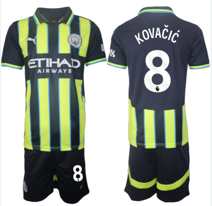 Manchester City Matchtröja Borta 2024-2025 T Shirt Mateo Kovacic 8