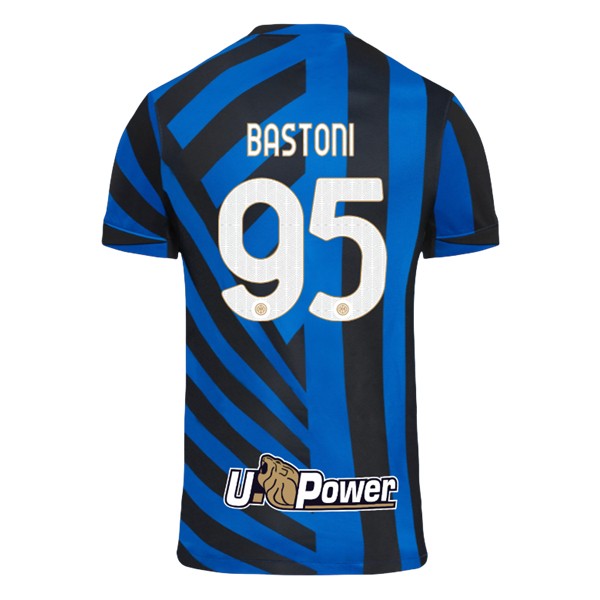 Inter Milan Hemmatröja 2024/25 Fotbollströja med namn Alessandro Bastoni 95 Kortärmad