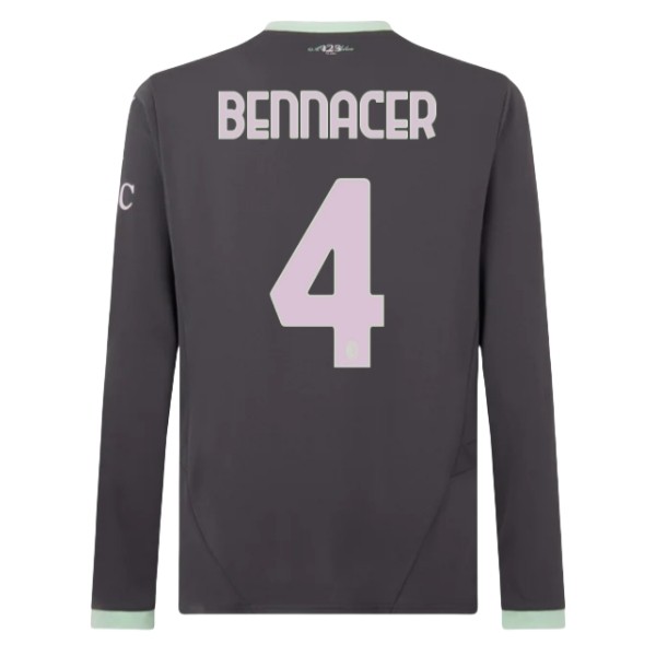 Beställa Fotbollströjor AC Milan Tredjetröja 2024/25 Ismael Bennacer 4 Långärmad