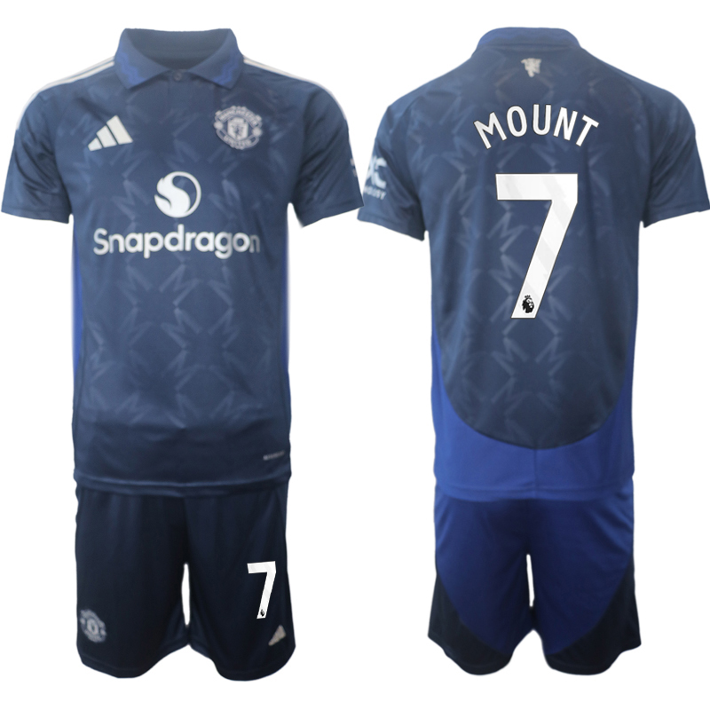 Beställa Fotbollströjor Manchester United Bortatröja 2024/25 Kortärmad (+ Korta byxor) Mason Mount 7