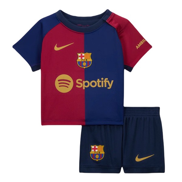 Billiga Fotbollströjor Barn FC Barcelona Hemmatröja 2024/25 Kortärmad shorts