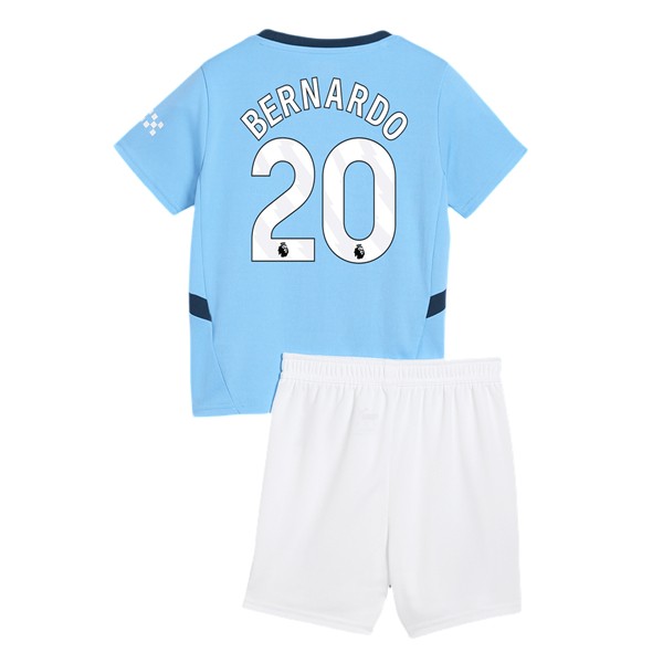 Billiga Fotbollströjor Barn Manchester City Hemmatröja 2024/25 fotbollströja set Bernardo Silva 20