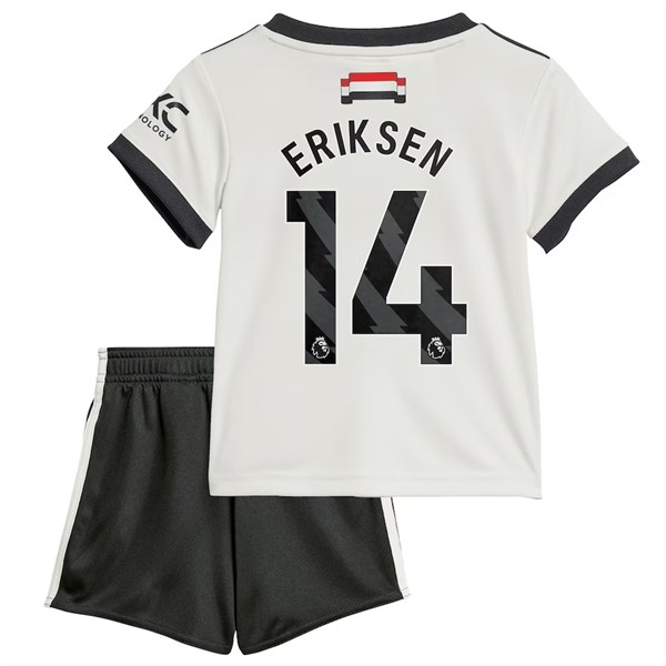 Billiga Fotbollströjor Barn Manchester United Tredjetröja 2024/25 Christian Eriksen 14 Kortärmad (+ Korta byxor)