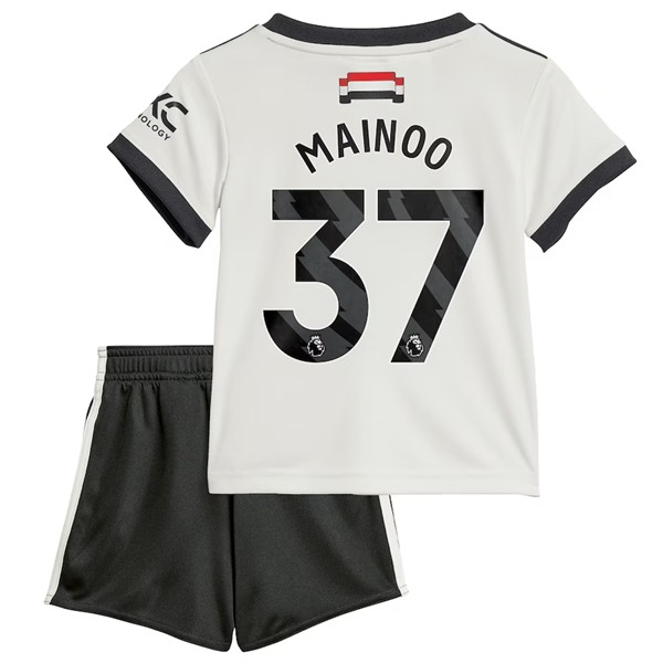 Billiga Fotbollströjor Barn Manchester United Tredjetröja 2024/25 Kortärmad shorts Kobbie Mainoo 37