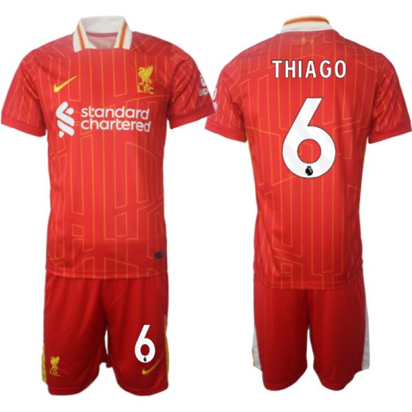 Billiga Fotbollströjor Herr Liverpool Hemmatröja 2024/25 tröja med tryck Thiago Alcantara 6