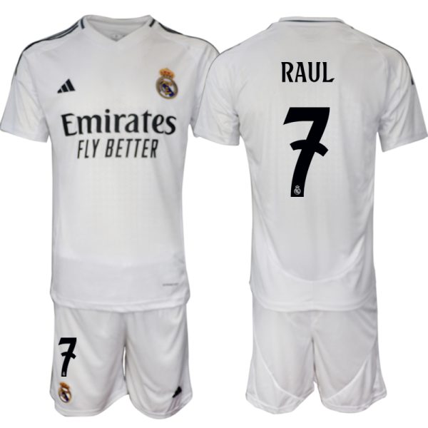 Billiga Fotbollströjor Real Madrid Hemmatröja 2024/25 Vit Raul 7