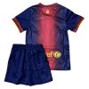 Fotbollströja Billig FC Barcelona Hemmatröja Barn Retro 2012-2013 Kortärmad + Korta byxor-1