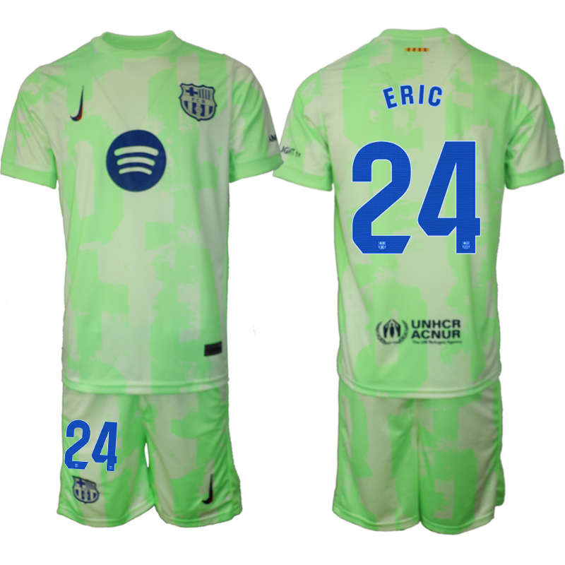 Fotbollströjor Billigt FC Barcelona Tredjetröja 2024/25 fotbollströja set Eric García 24