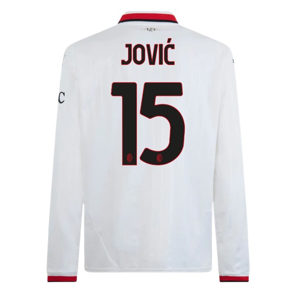 Herr AC Milan Bortatröja 2024/25 Luka Jović 15 Långärmad