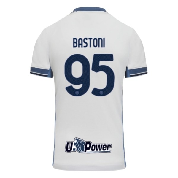 Inter Milan Bortatröja 2024/25 Fotbollströja med namn Alessandro Bastoni 95 Kortärmad