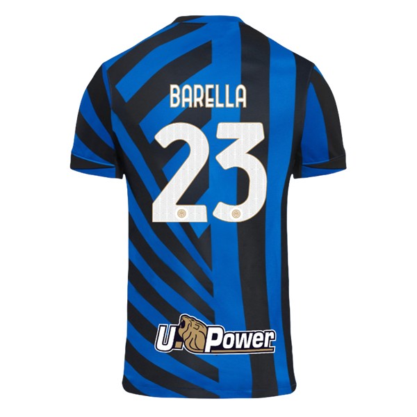 Köpa Inter Milan Hemmatröja 2024/25 Nicolo Barella 23 Kortärmad på nätet