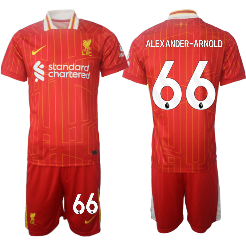 köpa Liverpool röd Hemmatröja 2024/25 tröja set Alexander-Arnold 66