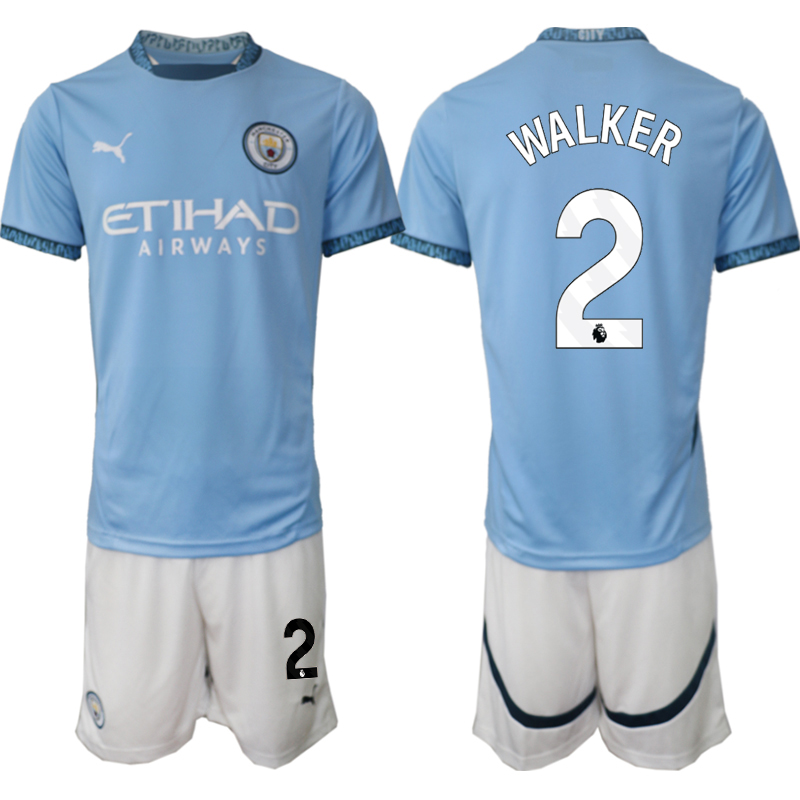 Köpa Manchester City Hemmatröja 2024/25 Fotbollströja med namn Kyle Walker 2