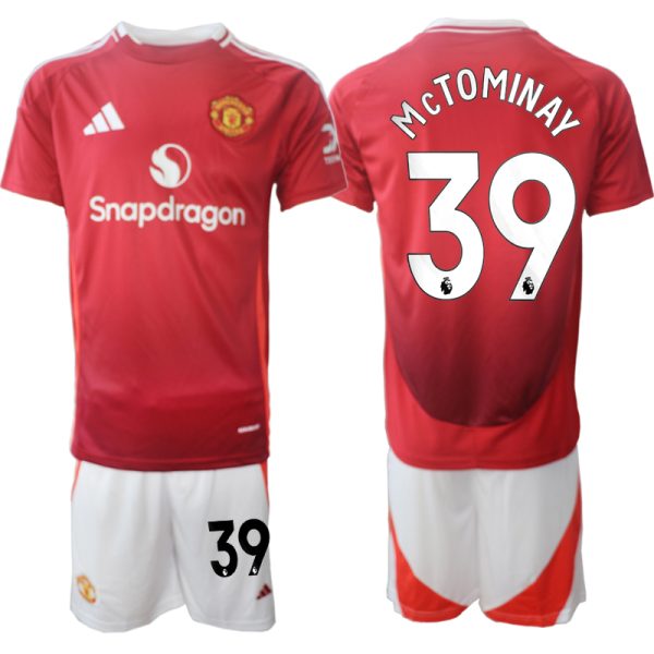 Köpa Manchester United Hemmatröja 2024/25 Kortärmad (+ Korta byxor) Scott McTominay 39