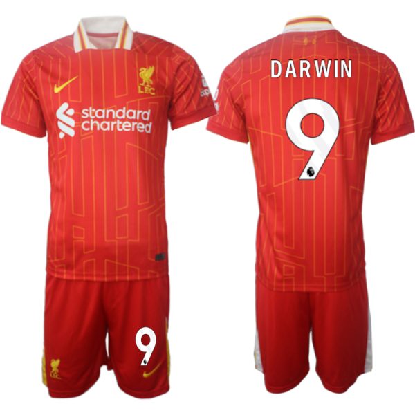 Liverpool Hemmatröja 2024/25 röd Fotbollströjor för män Darwin Nunez 9