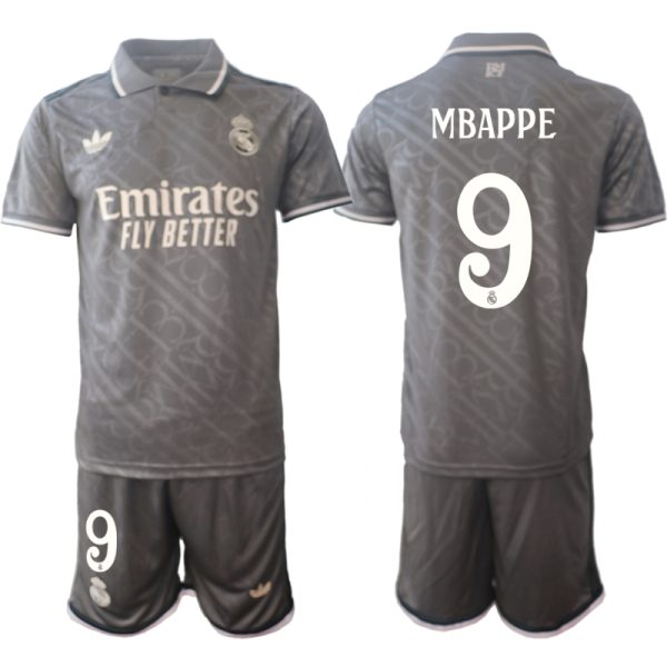 Real Madrid tröja med eget namn Kylian Mbappé 9 Real Madrid Tredje Tröja 2024/25