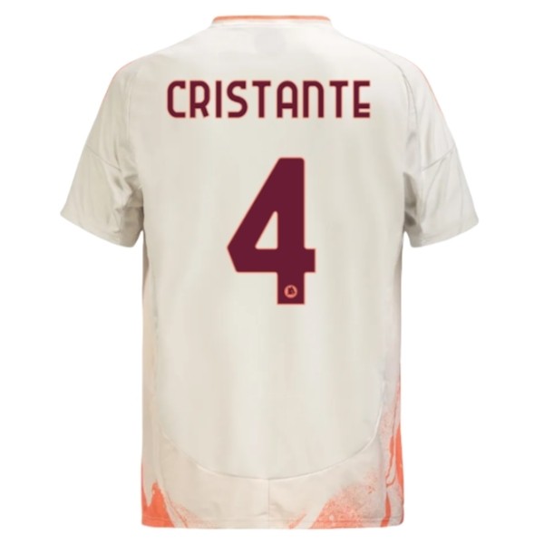 Billiga Fotbollströjor AS Roma Bortatröja 2024/25 Herr Kortärmad med namn Bryan Cristante 4