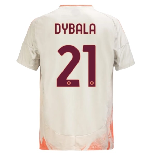 Billiga Fotbollströjor AS Roma Bortatröja 2024/25 Herr Kortärmad med namn Paulo Dybala 21