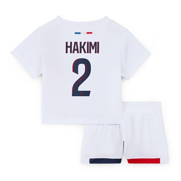 Billiga Fotbollströjor Barn Paris Saint-Germain Bortatröja 2024/25 fotbollströja set Achraf Hakimi 2