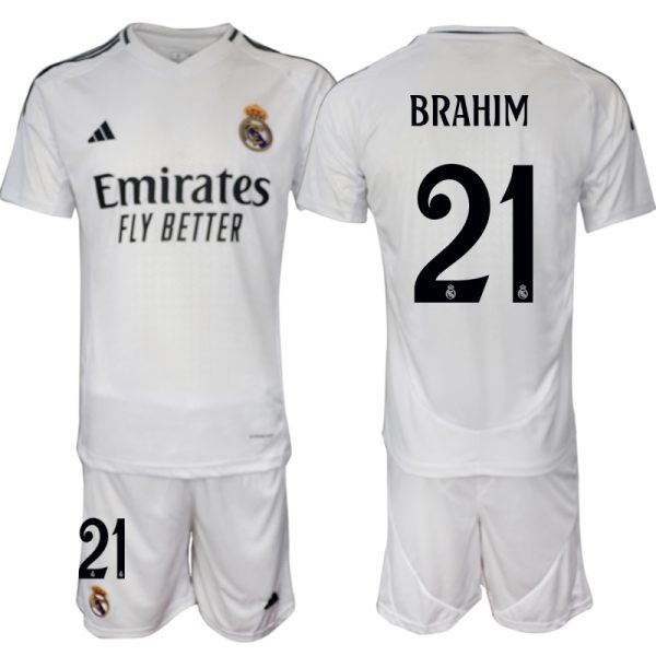 Billiga Fotbollströjor Herr Real Madrid Hemmatröja 2024/25 tröja set Brahim Díaz 21