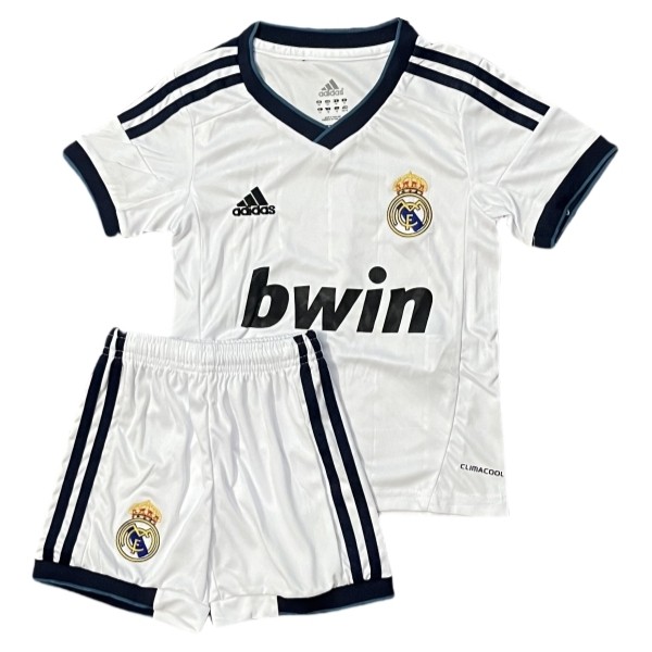 Billiga Fotbollströjor Barn Real Madrid Hemmatröja Retro 2012-2013 Kortärmad shorts