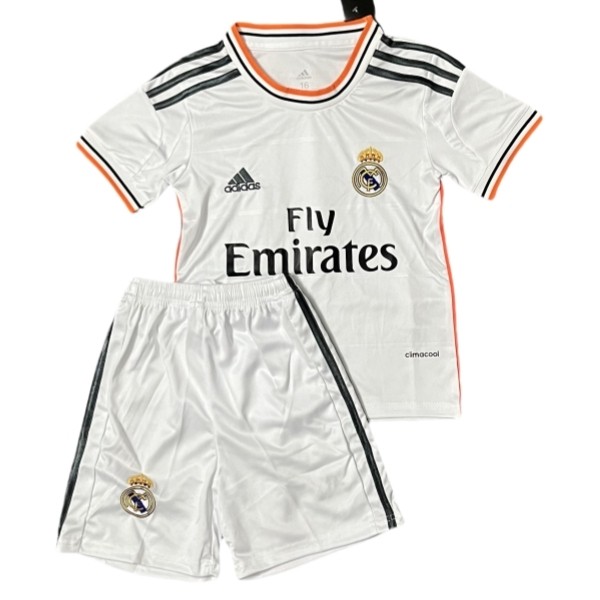 Billiga Fotbollströjor Barn Real Madrid Hemmatröja Retro 2013-2014 Kortärmad shorts