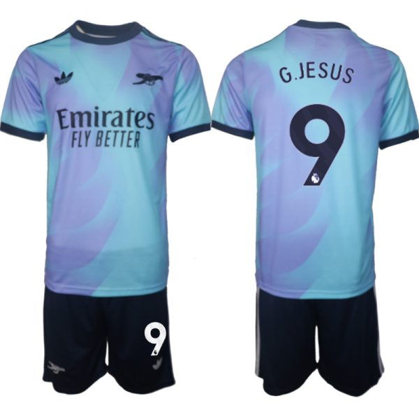 Billiga Fotbollströjor Herr Arsenal Tredjetröja 2024/25 Fotbollströja Set Gabriel Jesus 9