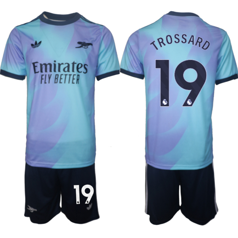 Billiga Fotbollströjor Herr Arsenal Tredjetröja 2024/25 Fotbollströja Set Leandro Trossard 19