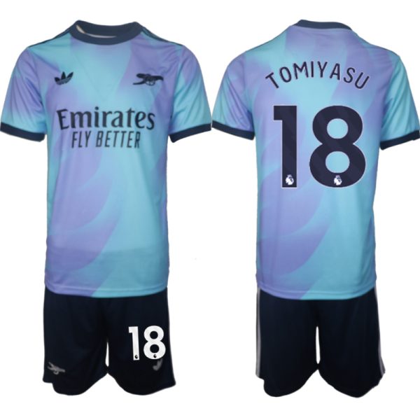 Billiga Fotbollströjor Herr Arsenal Tredjetröja 2024/25 Fotbollströja Set Takehiro Tomiyasu 18