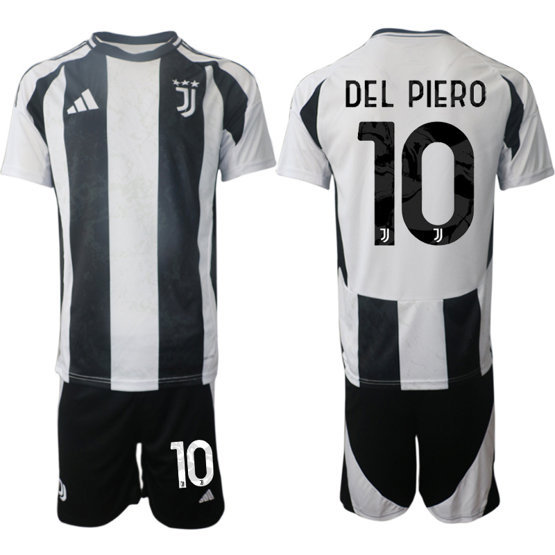 Billiga Fotbollströjor Herr Juventus Hemmatröja 2024/25 fotbollströja set Alessandro Del Piero 10