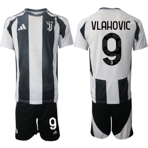 Billiga Fotbollströjor Herr Juventus Hemmatröja 2024/25 fotbollströja set Dusan Vlahovic 9