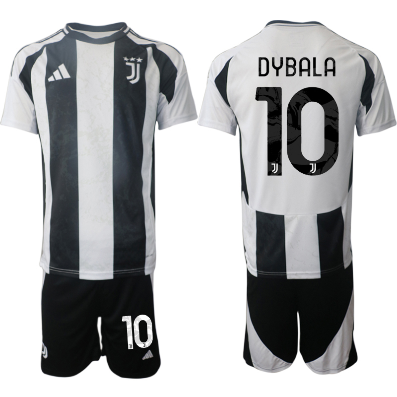 Billiga Fotbollströjor Herr Juventus Hemmatröja 2024/25 fotbollströja set Paulo Dybala 10