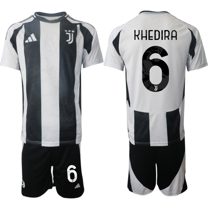 Billiga Fotbollströjor Herr Juventus Hemmatröja 2024/25 fotbollströja set Sami Khedira 6