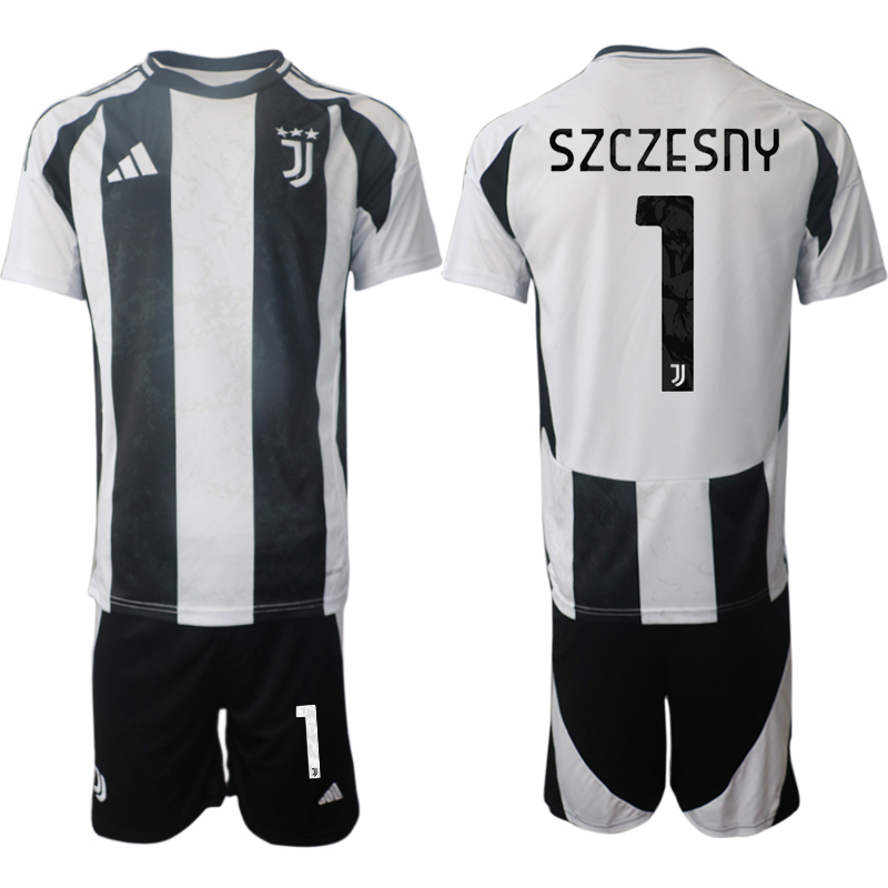 Billiga Fotbollströjor Herr Juventus Hemmatröja 2024/25 fotbollströja set Wojciech Szczesny 1