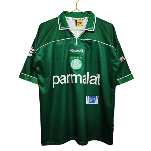 Billiga Fotbollströjor Herr SE Palmeiras Hemmatröja Retro 1999 Kortärmad