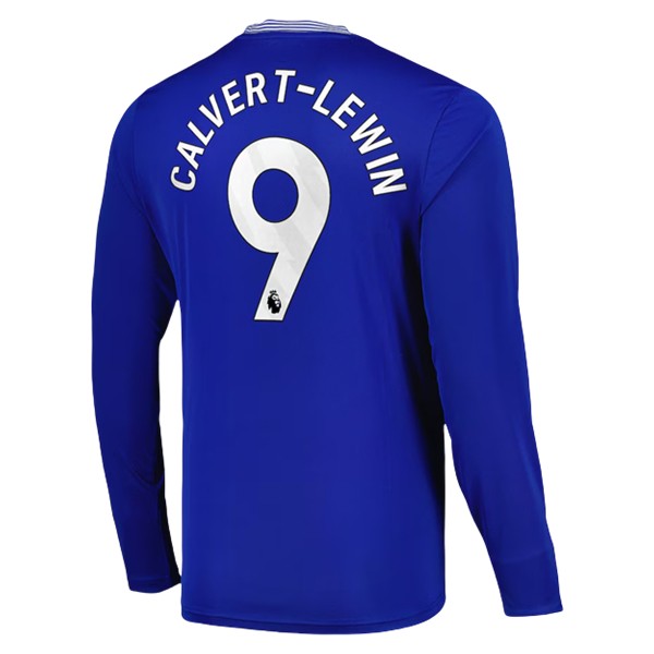 Everton Hemmatröja 2024/25 Herr Långärmad Fotbollskläder med namn Dominic Calvert-Lewin 9