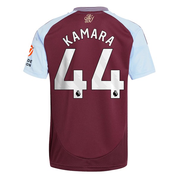 Fotbollskläder Aston Villa Hemmatröja 2024/25 Kortärmad Boubacar Kamara 44