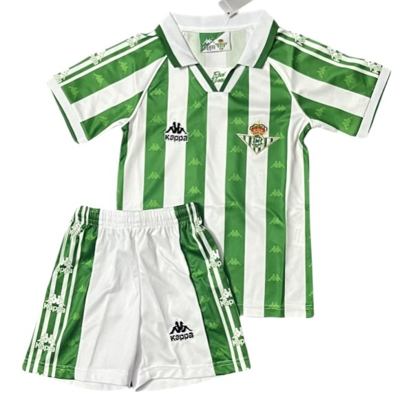 Fotbollskläder till baby Real Betis Balompié Hemmatröja Retro 1995-1997 Kortärmad + Korta byxor