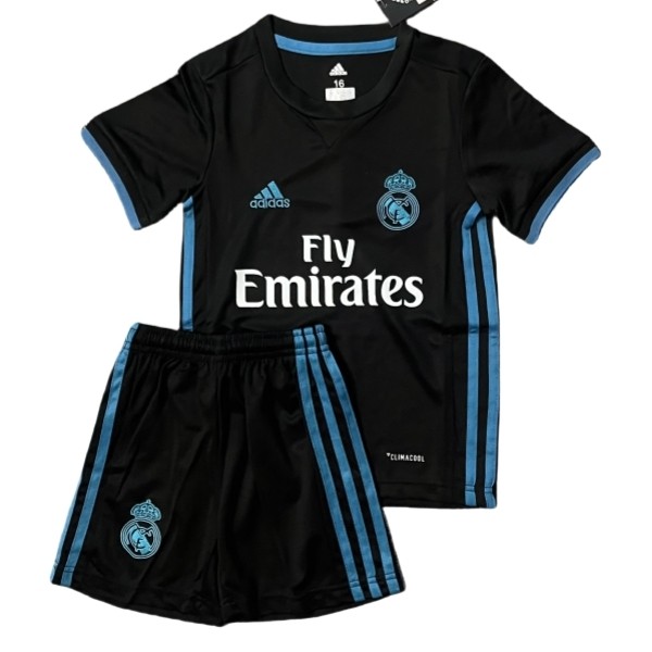 Fotbollskläder till baby Real Madrid Bortatröja Retro 2017-2018 Kortärmad shorts