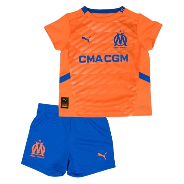 Fotbollsset Barn Olympique de Marseille Tredjetröja 2024/25 Kortärmad (+ Korta byxor)