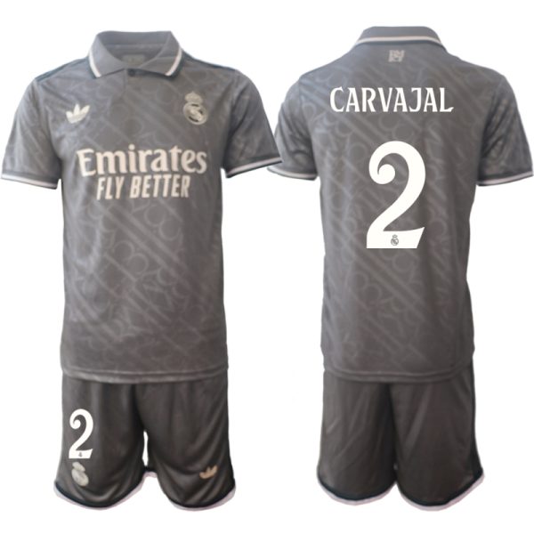 Fotbollströjor Billigt Herr Real Madrid Tredjetröja 2024/25 Kortärmad shorts Daniel Carvajal 2