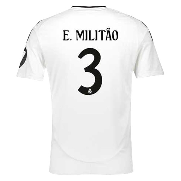 Fotbollströjor Billigt Real Madrid Hemmatröja 2024/25 Kortärmad Eder Militao 3